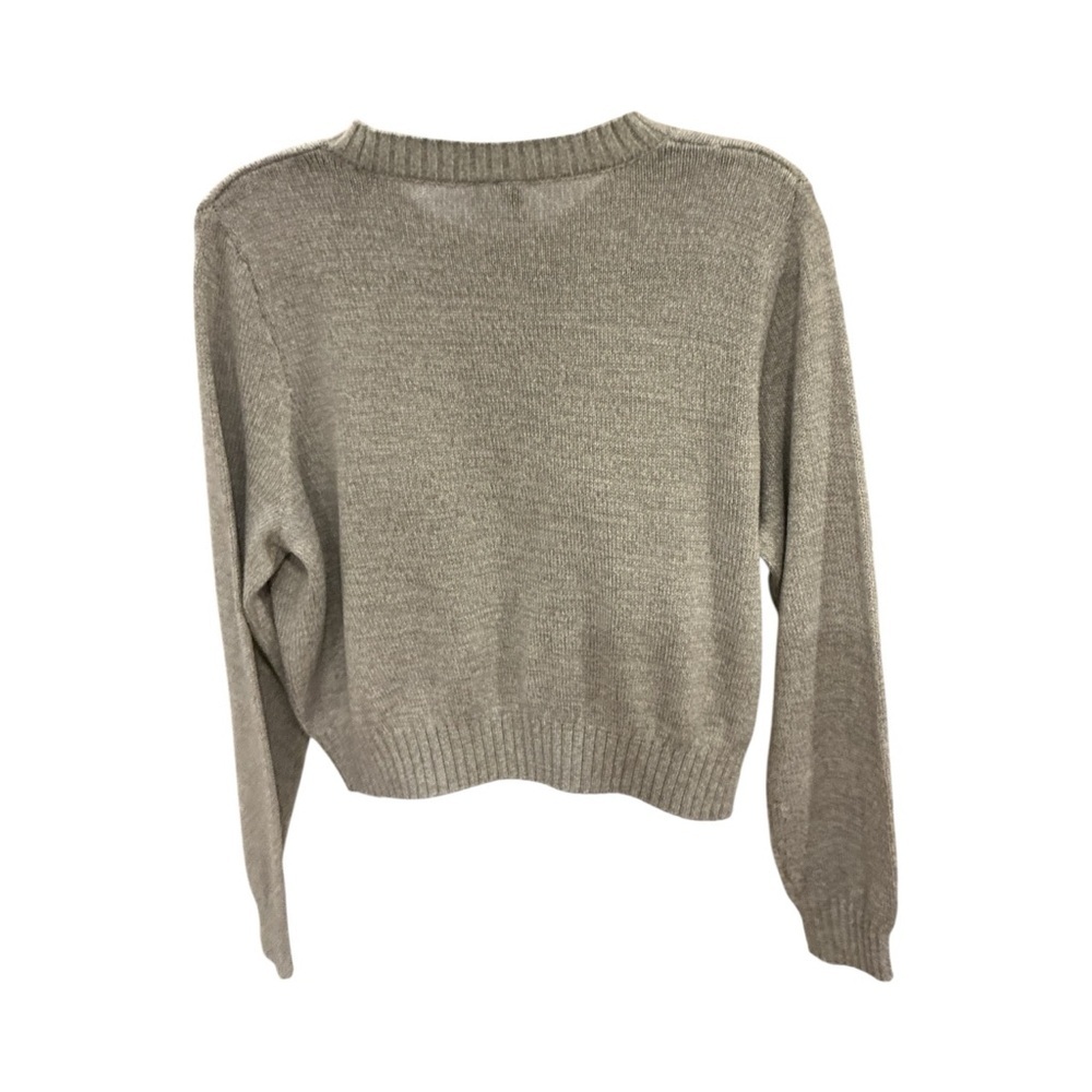 H&M Divided Women’s XL Gray Knit Crop Sweater - Picture 4 of 5